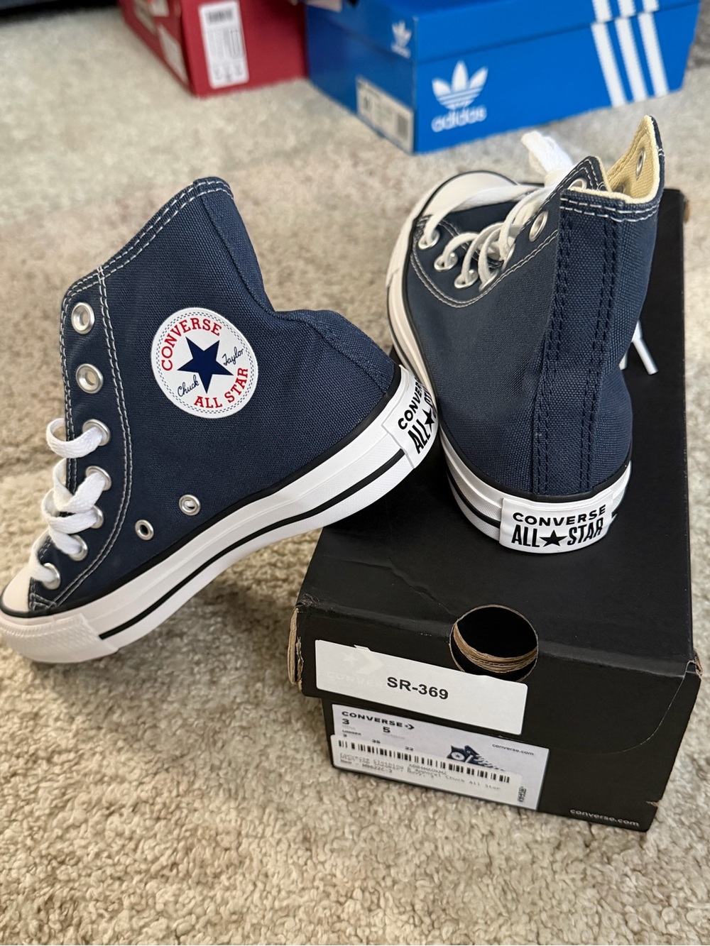 NWT Converse Chuck Taylor All Star High Top Navy Blue Men’s 3 / Women’s 5